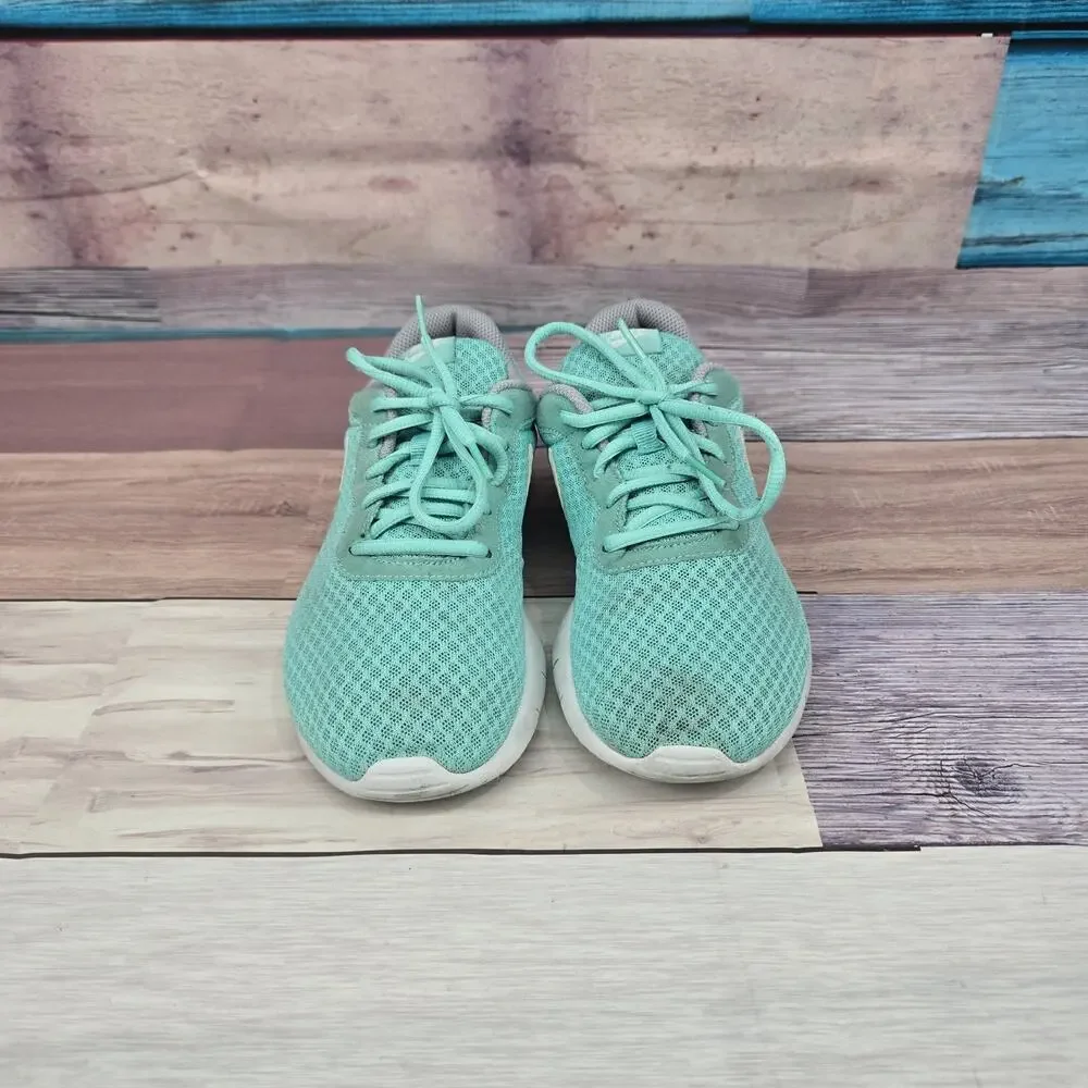 Nike Girls Tanjun GS Youth Size 6Y Turquoise 818384 311 Mint Green Teal White